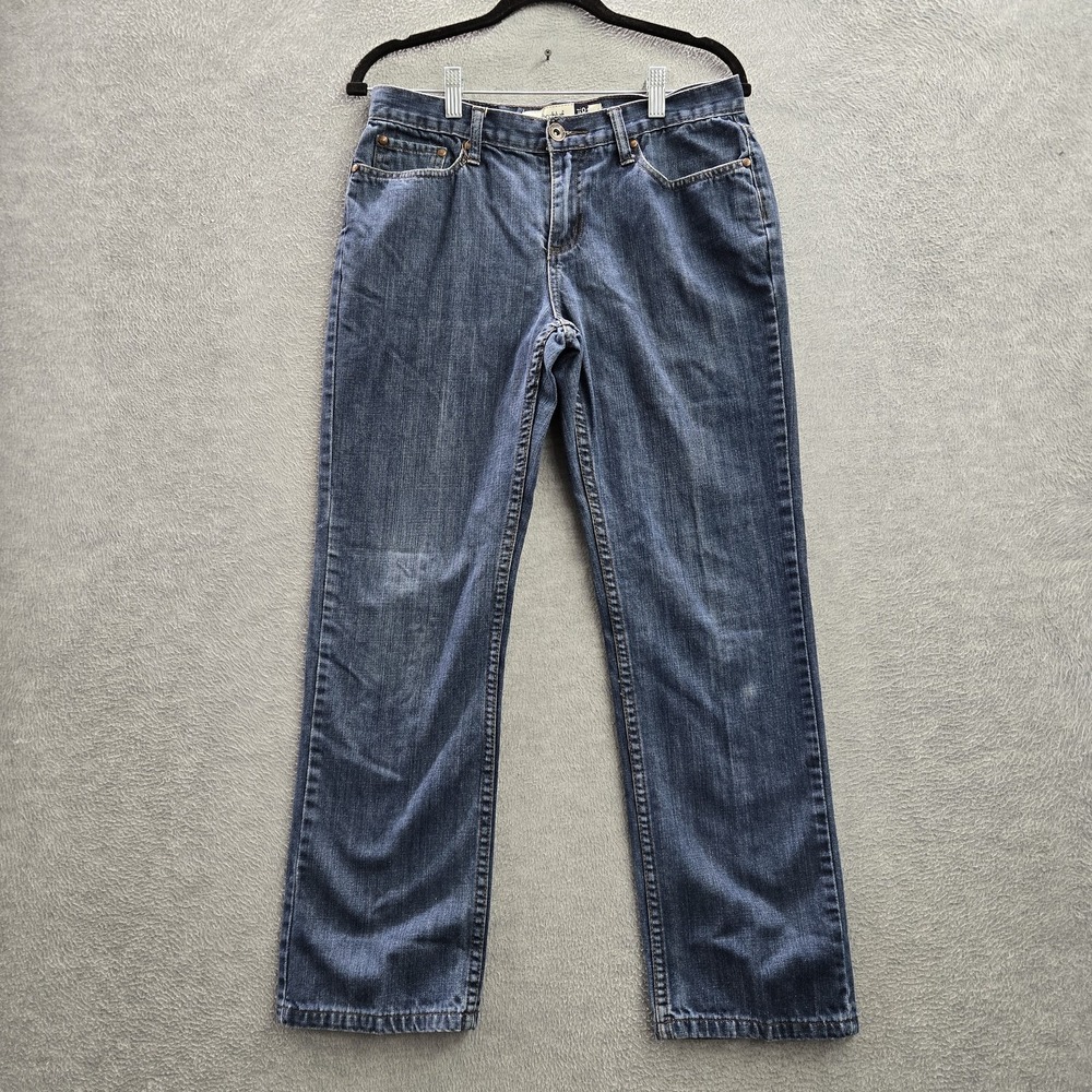 Anchor Blue Men Jeans 30X30 Blue Denim Button Contrast Stitching